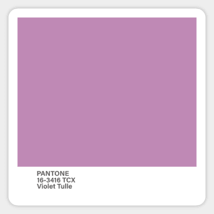 pantone 16-3416 TCX Violet Tulle Sticker